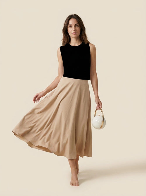 Bolso Circular con Asa de Acrílico