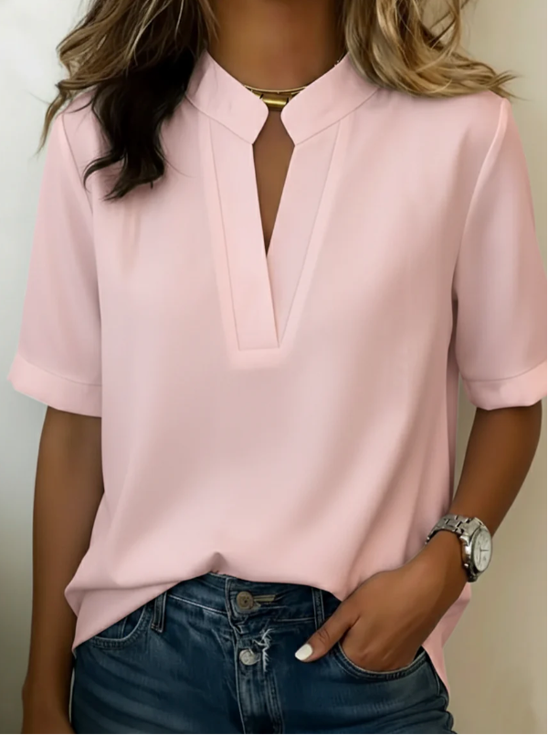Elisa — Blusa elegante con cuello refinado