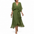Vestido con escote en V