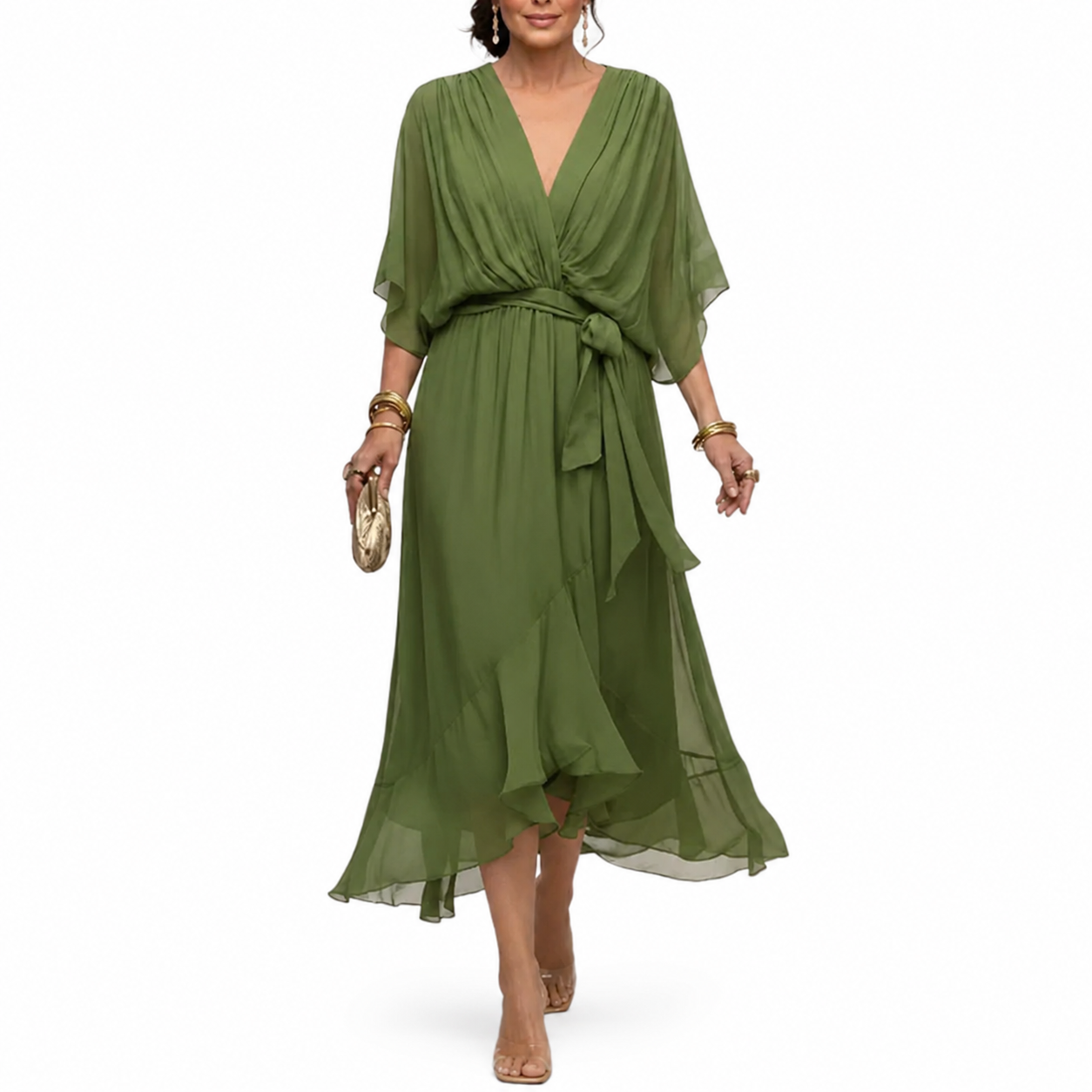 Monica | Vestido con escote en V