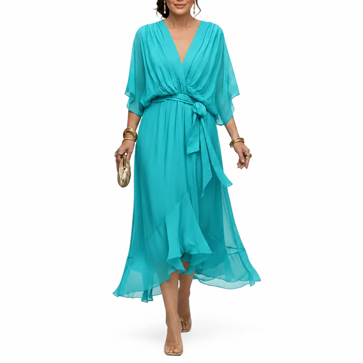 Monica | Vestido con escote en V