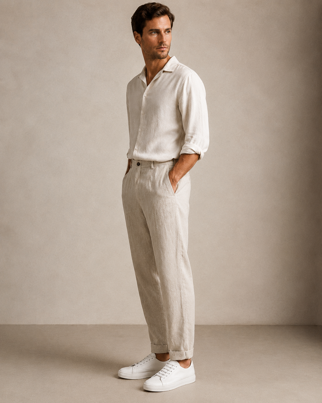 Elblanco | Pantalones de lino