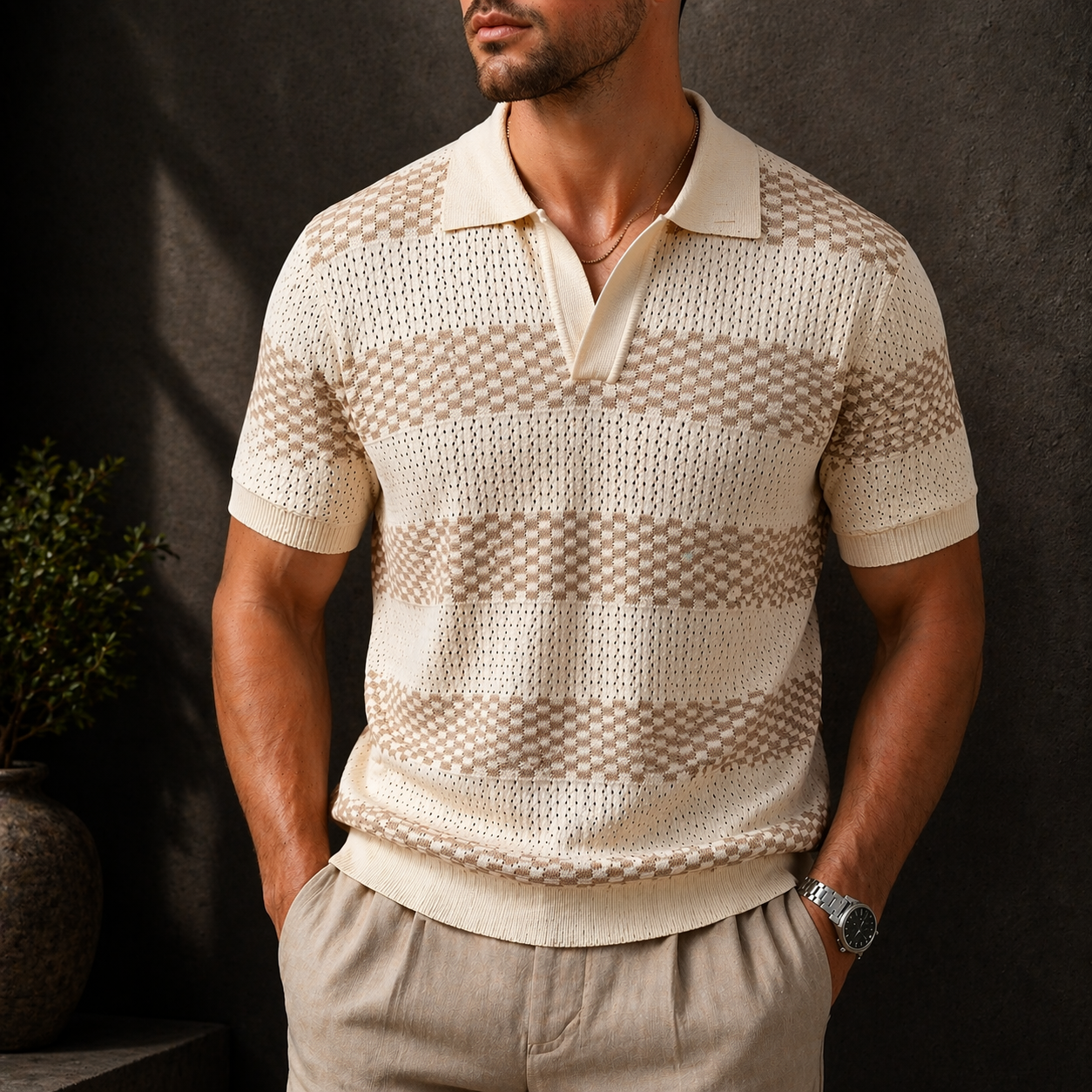 Elblanco | Polo de rayas