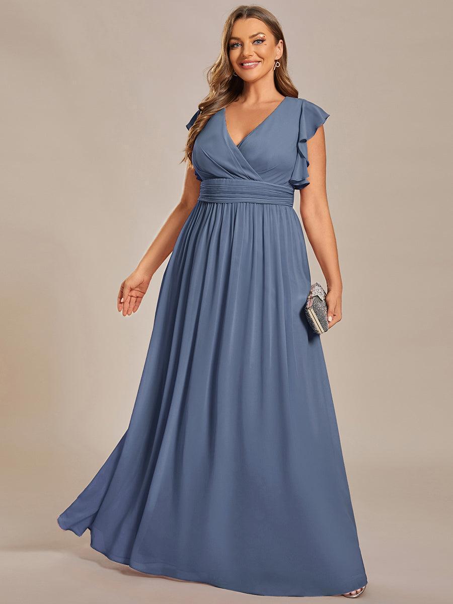 Vestido Largo de Gasa con Espalda Abierta