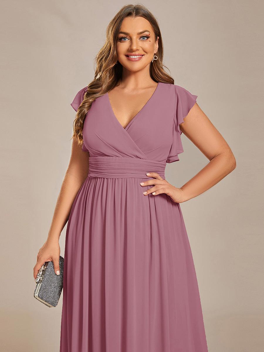Vestido Largo de Gasa con Espalda Abierta