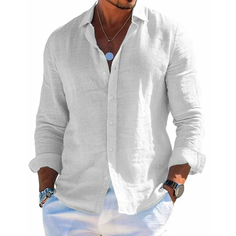 Elblanco | Camisa elegante de tejido transpirable