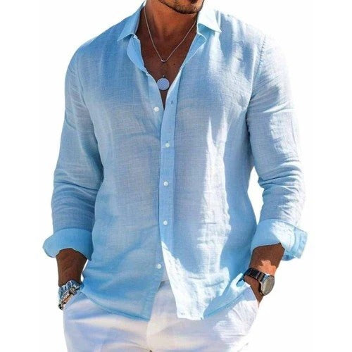 Elblanco | Camisa elegante de tejido transpirable