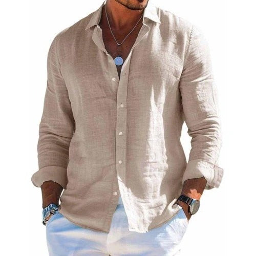 Elblanco | Camisa elegante de tejido transpirable