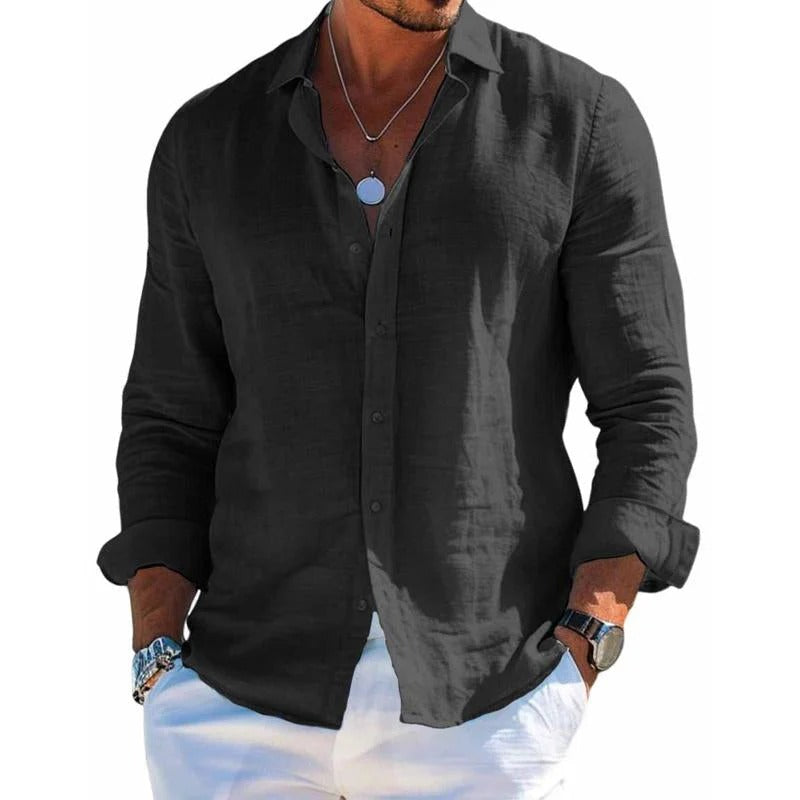Elblanco | Camisa elegante de tejido transpirable
