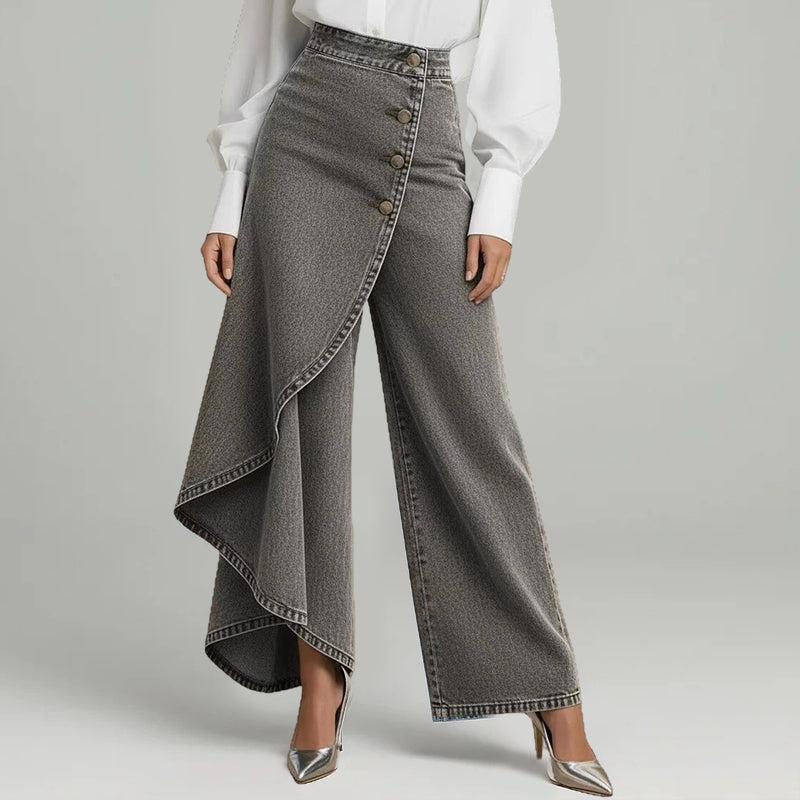 Falda-pantalón Asimétrica Denim Rapallo